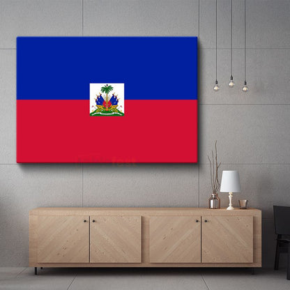 Haiti Bayrağı - Kanvas Tablo