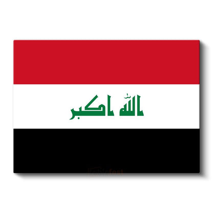 Irak Bayrağı - Kanvas Tablo