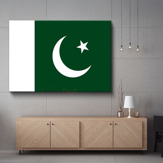 Pakistan Bayrağı - Kanvas Tablo