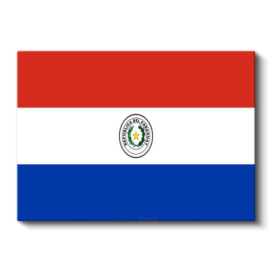 Paraguay Bayrağı - Kanvas Tablo
