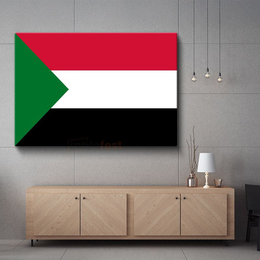 Sudan Bayrağı - Kanvas Tablo