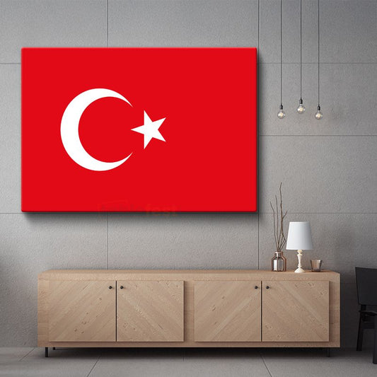 Türkiye Bayrağı - Kanvas Tablo