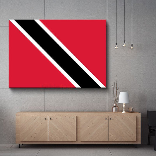 Trinidad ve Tobago Bayrağı - Kanvas Tablo