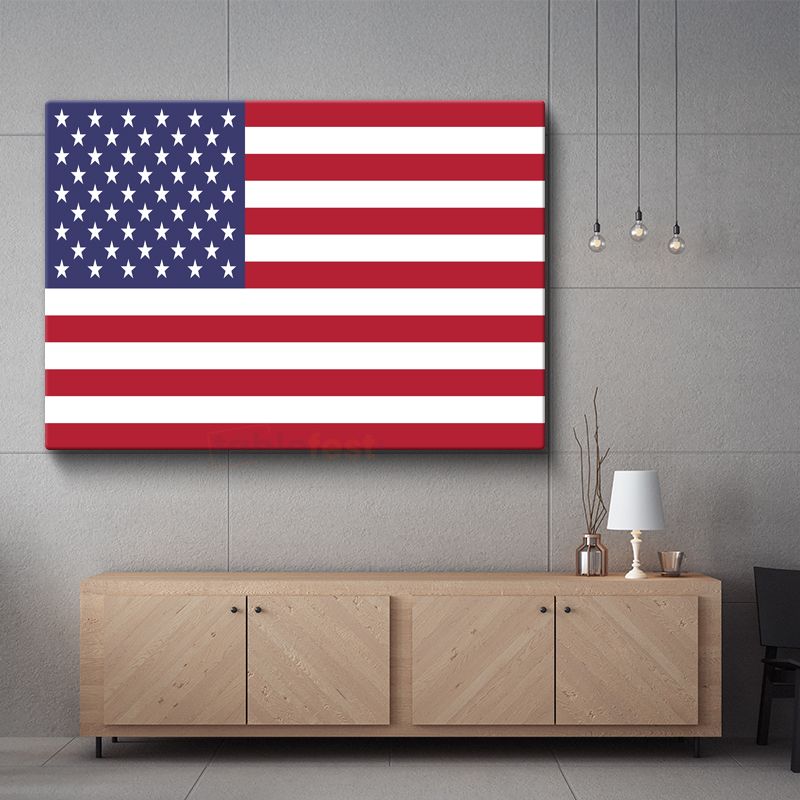 Amerika Birleşik Devletleri Bayrağı - Kanvas Tablo