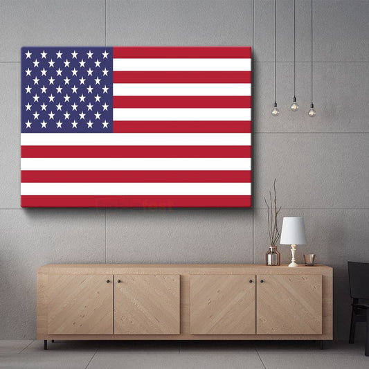 Amerika Birleşik Devletleri Bayrağı - Kanvas Tablo