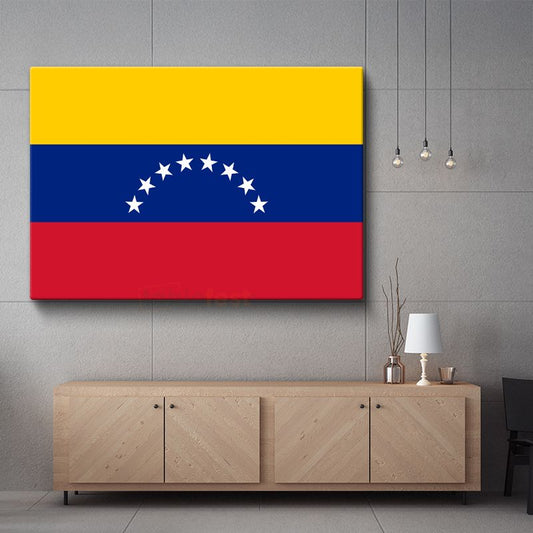 Venezuela Bayrağı - Kanvas Tablo