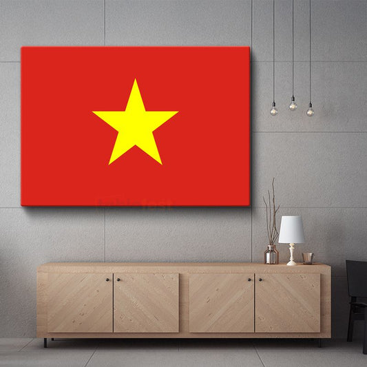 Vietnam Bayrağı - Kanvas Tablo