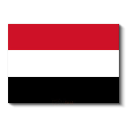 Yemen Bayrağı - Kanvas Tablo