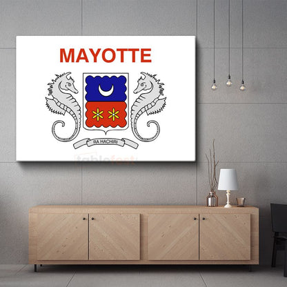Mayotte Bayrağı - Kanvas Tablo