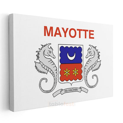 Mayotte Bayrağı - Kanvas Tablo