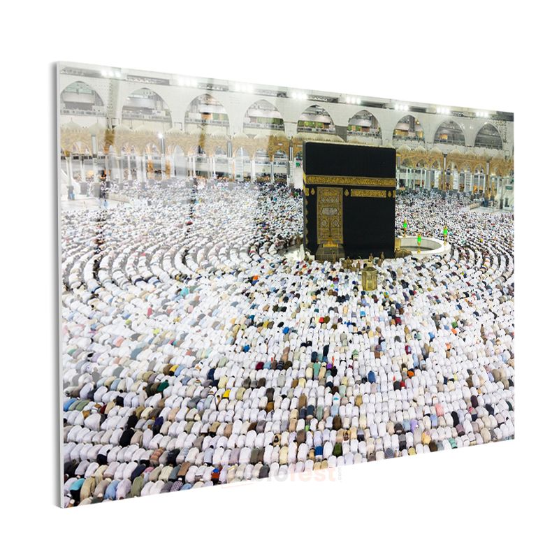 Kabe-i Şerif Manzarası - Hac İbadeti ve Birlik Cam Tablo