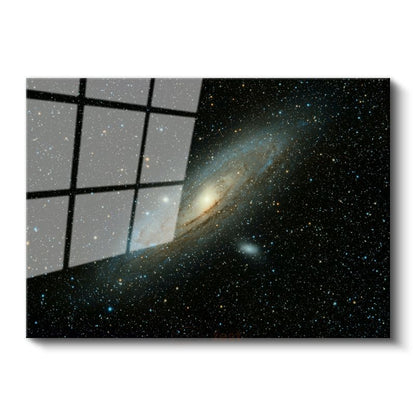 Andromeda Galaksisi - Yıldızların Dansı Cam Tablo