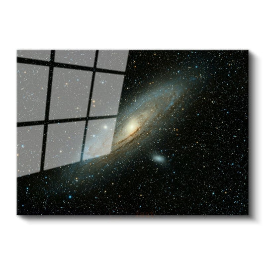 Andromeda Galaksisi - Yıldızların Dansı Cam Tablo