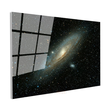 Andromeda Galaksisi - Yıldızların Dansı Cam Tablo
