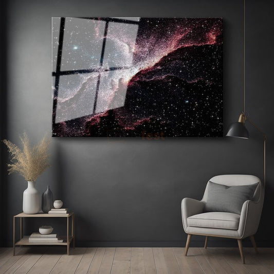 Kozmik Nebula - Yıldızlar Arasında Dans Cam Tablo