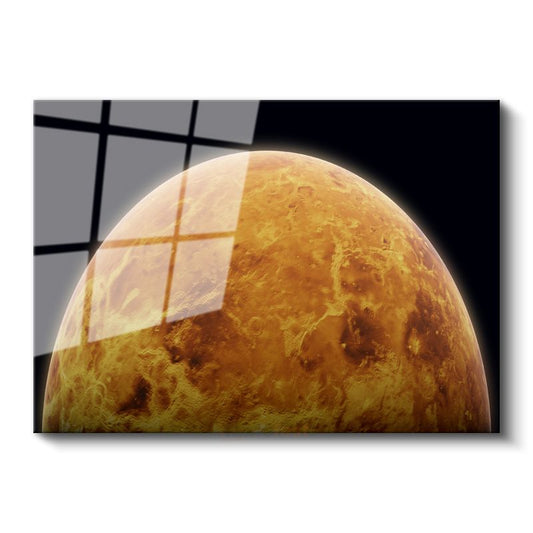 Mars Gezegeni - Kızıl Gezegenin İhtişamı Cam Tablo