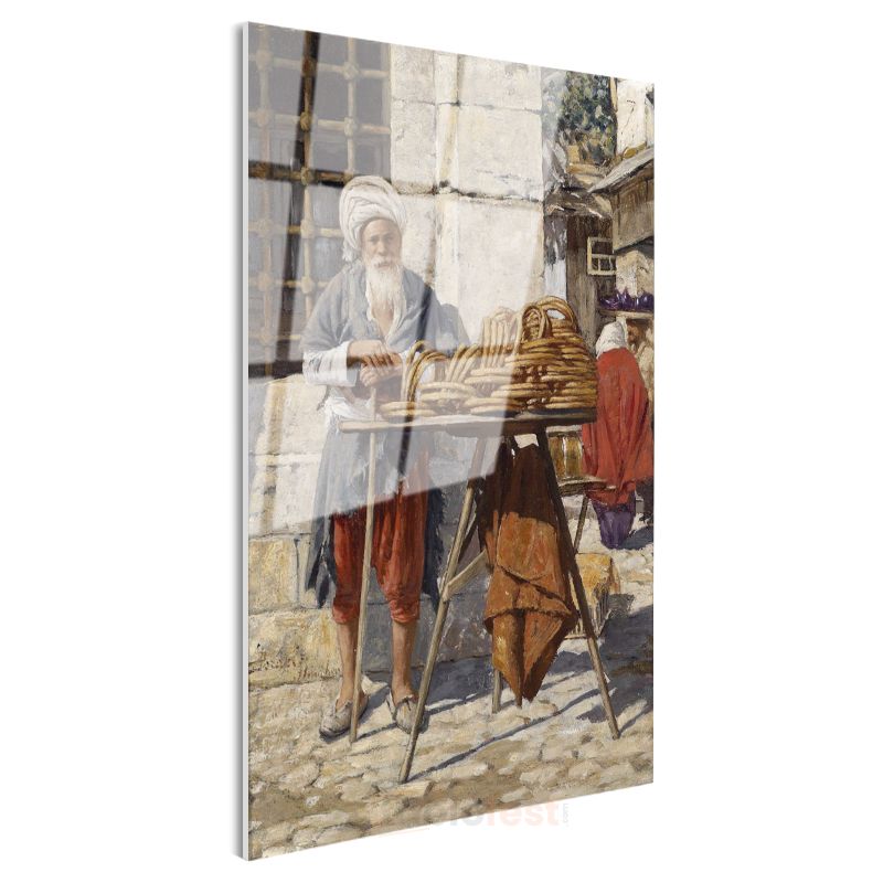 Osman Hamdi Bey - Ekmek Satıcısı Cam Tablo