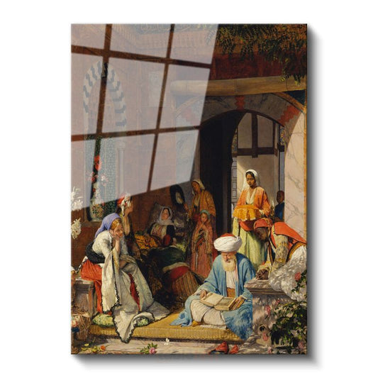 Osman Hamdi Bey - Cami Avlusu Cam Tablo