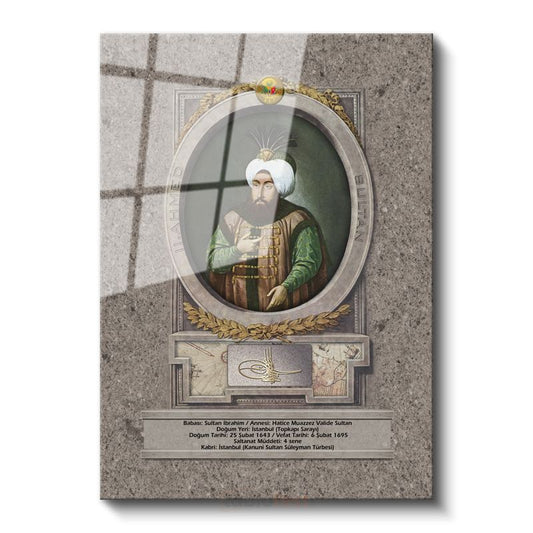 Osmanlı Padişahları - Sultan İbrahim Cam Tablo