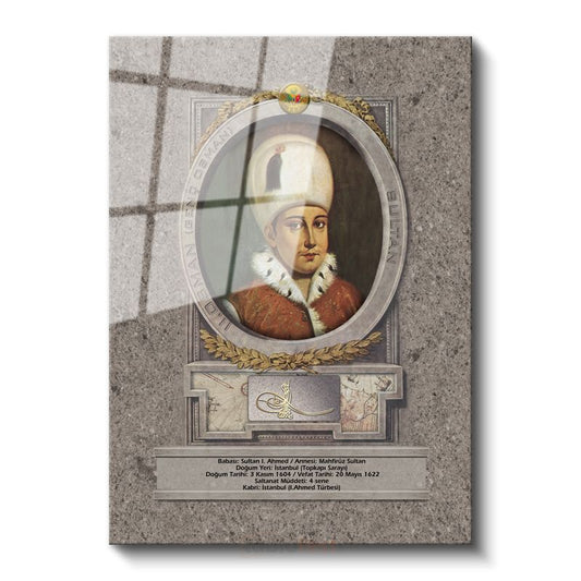 Osmanlı Padişahları - Sultan I. Ahmed Cam Tablo
