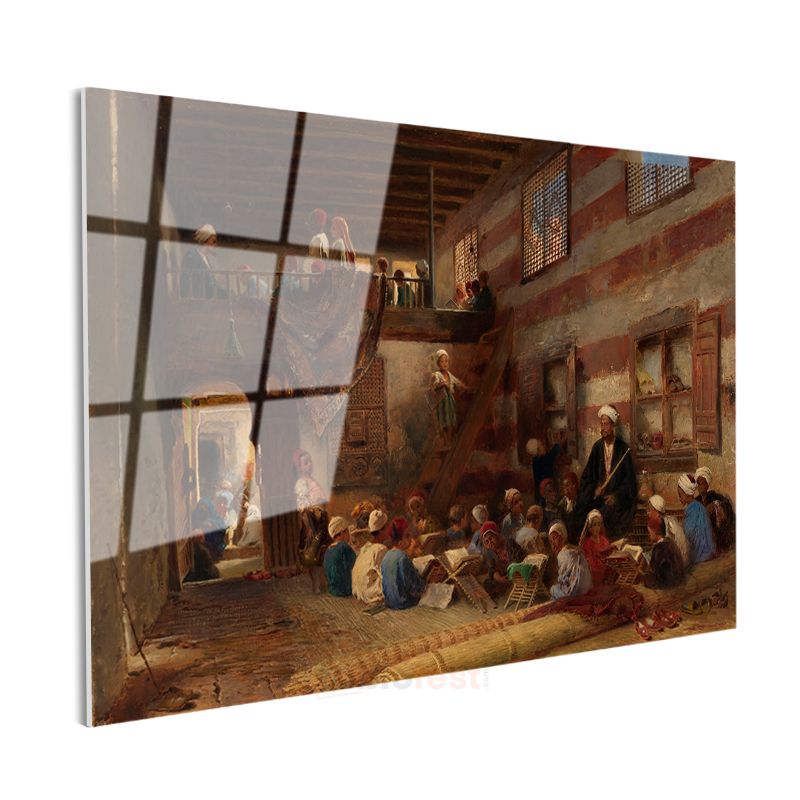 Osman Hamdi Bey - Kuran Dersi Cam Tablo