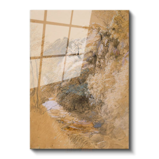 J.M.W. Turner - Kayalık Manzara Cam Tablo