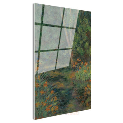 Claude Monet - Bahçe Patikası Cam Tablo
