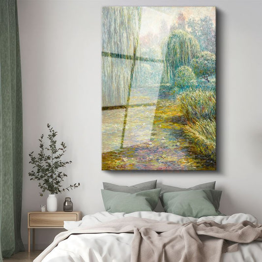 Claude Monet - Nilüfer Havuzu Cam Tablo