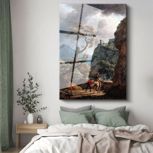 Joseph Mallord William Turner - Fırtınalı Manzara Cam Tablo