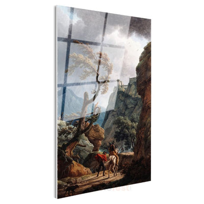 Joseph Mallord William Turner - Fırtınalı Manzara Cam Tablo