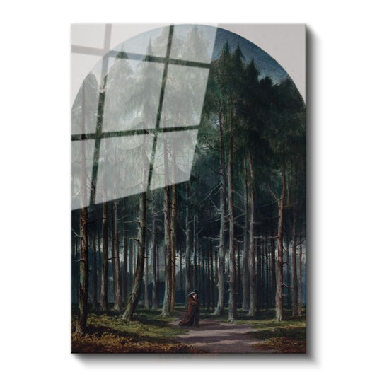 Caspar David Friedrich - Orman Derinlikleri Cam Tablo