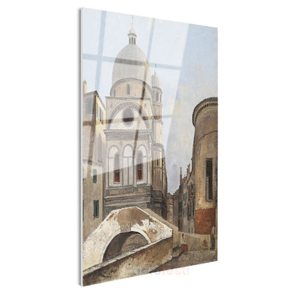Canaletto - Venedik Kilisesi Cam Tablo