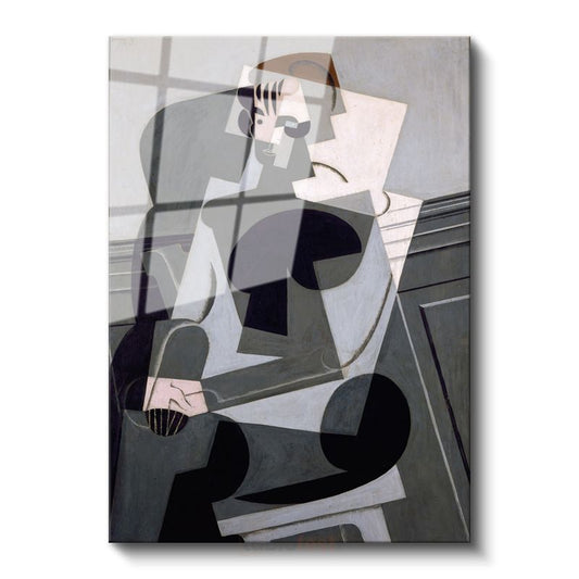 Pablo Picasso - Kübist Portre Kompozisyonu Cam Tablo