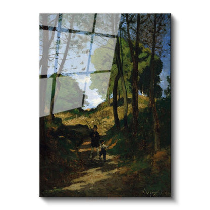 Jean-Baptiste-Camille Corot - Ormanda Yolculuk Cam Tablo