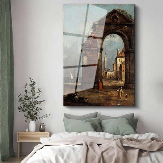 Francesco Guardi - Venedik Kemeri Cam Tablo