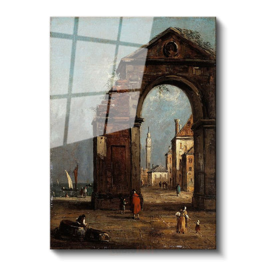 Francesco Guardi - Venedik Kemeri Cam Tablo