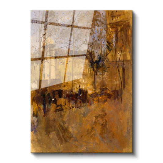 Lesser Ury - Sonbahar Şehir Manzarası Cam Tablo
