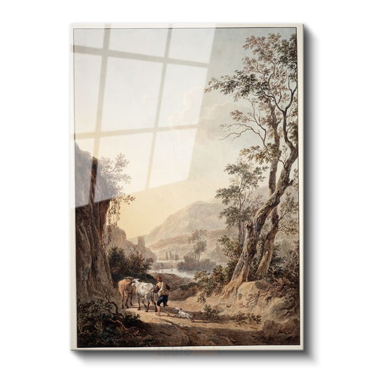 Claude Lorrain - Pastoral Manzara Cam Tablo