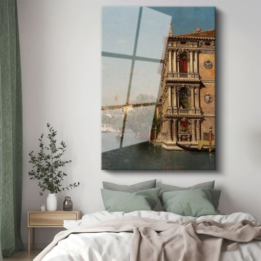 Canaletto - Venedik Kanalı Cam Tablo
