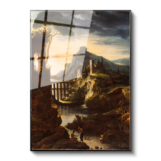 Claude Lorrain - Antik Manzara Cam Tablo
