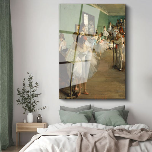 Edgar Degas - Dans Dersi Cam Tablo