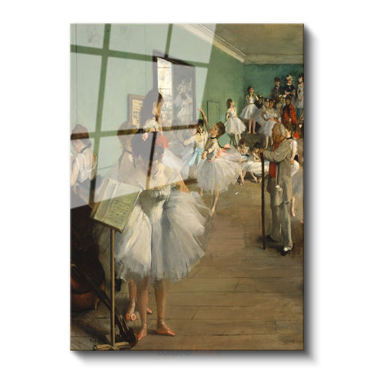Edgar Degas - Dans Dersi Cam Tablo