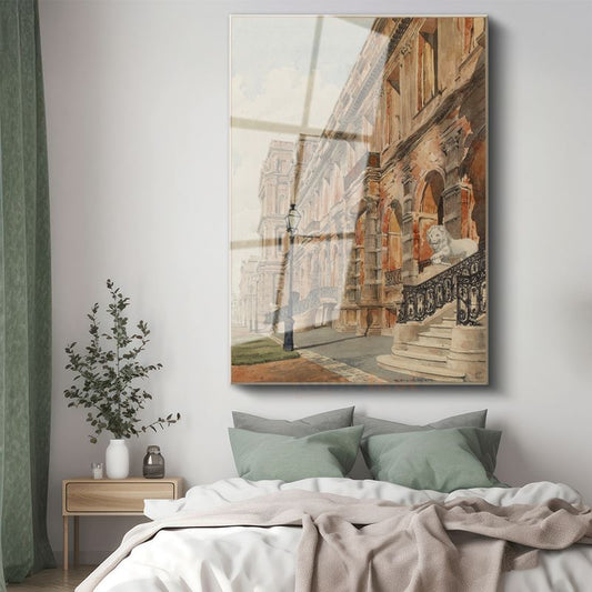 Richard Parkes Bonington - Tarihi Saray Cephesi Cam Tablo