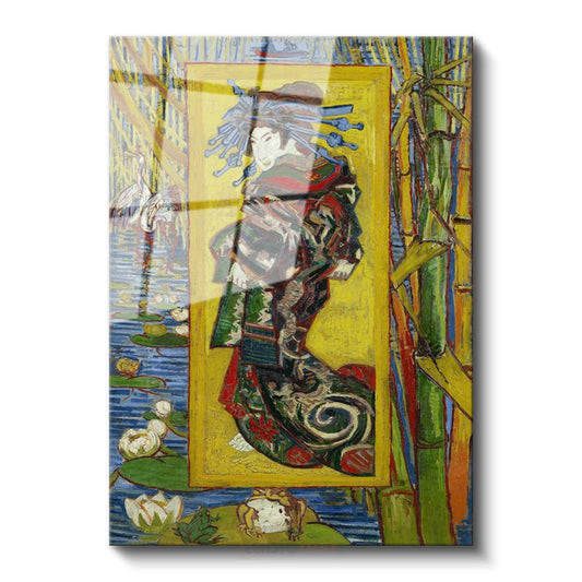 Vincent van Gogh - Courtesan (Oiran) Cam Tablo
