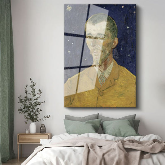 Vincent van Gogh - Eugène Boch'un Portresi Cam Tablo