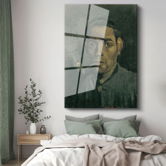 Vincent van Gogh - Pipo İçen Adam Cam Tablo