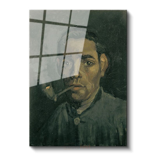 Vincent van Gogh - Pipo İçen Adam Cam Tablo