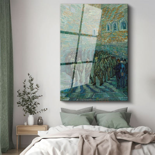 Vincent van Gogh - Hapishane Avlusu Cam Tablo