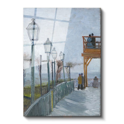 Vincent van Gogh - Montmartre'de Terasta Cam Tablo