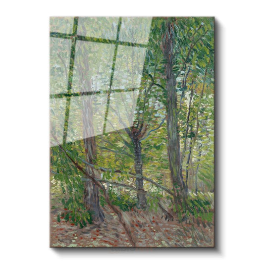 Vincent van Gogh - Ağaçlar ve Çalılıklar Cam Tablo